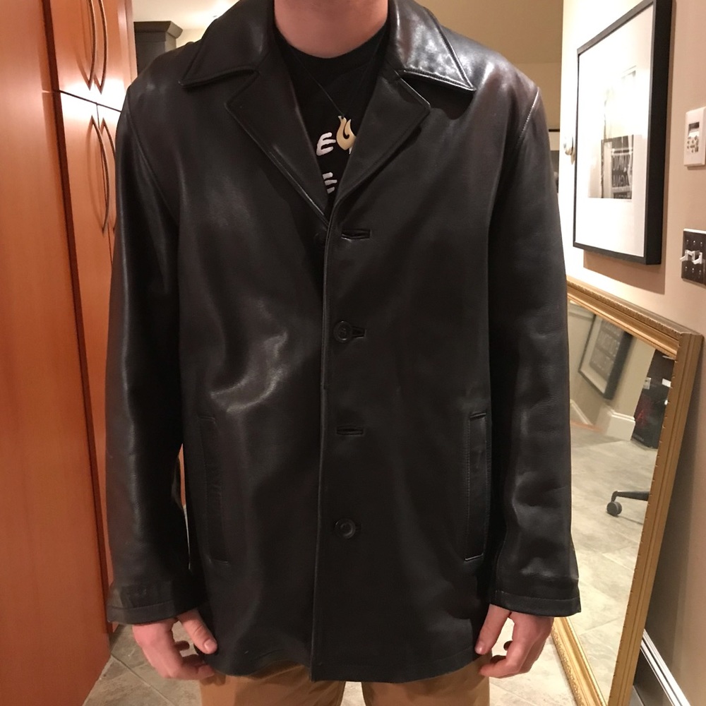 Black Leather Jacket, size M